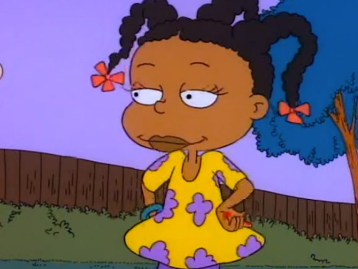 Susie Carmichael con los brazos cruzados, caricatura Rugrats