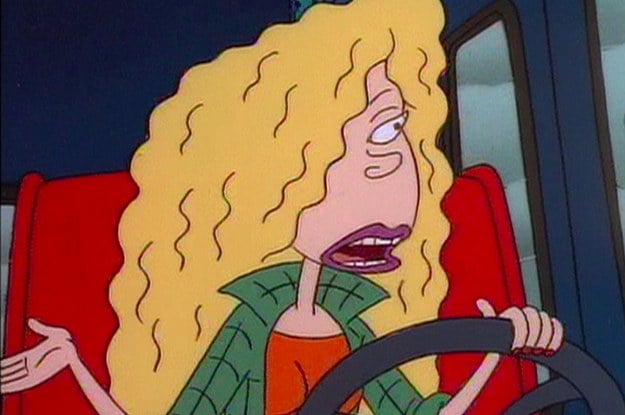 Debbie Thornberry conduciendo un automóvil, caricatura Los Thornberrys