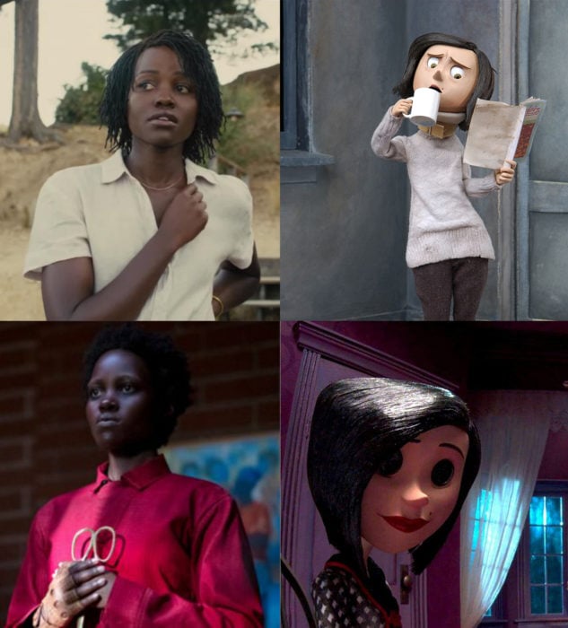 Comparación de la película Coraline vs película us