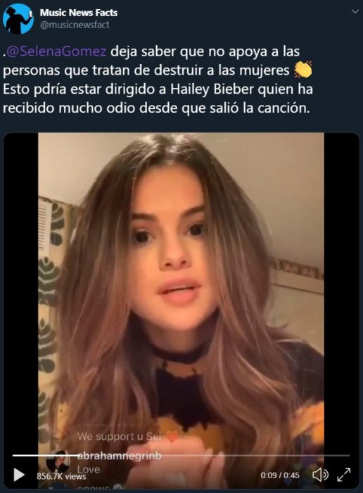 Lose you to love me de Selena Gomez para Justin Bieber se vuelve viral