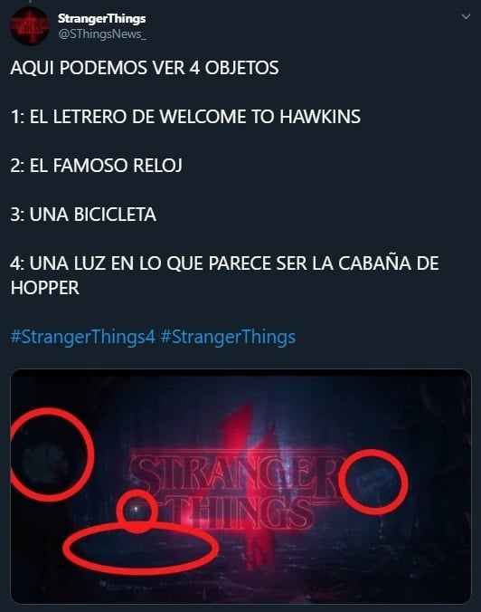 Tuit sobre la cuarta temporada de Stranger Things y el regreso de Hoppe