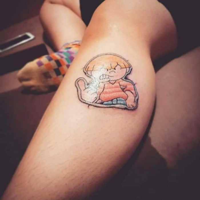 Tatuajes de caricaturas de Cartoon Network; número 4 de Los chicos del barrio