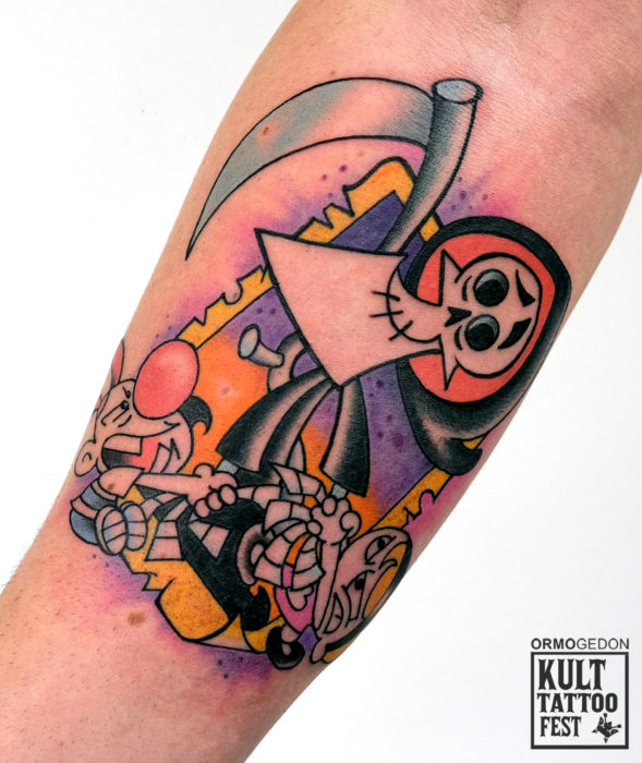 Tatuajes de caricaturas de Cartoon Network; Las sombrías aventuras de Billy y Mandy, Purohueso