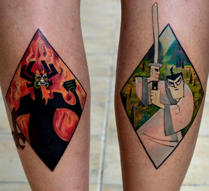 Tatuajes de caricaturas de Cartoon Network; Samurai Jack