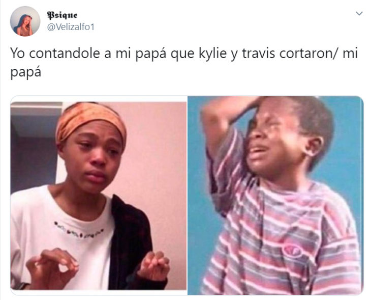 Memes de la separación de Travis y kylie Jenner 