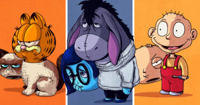 Artista revela la verdadera identidad de personajes animados y es sorprendente