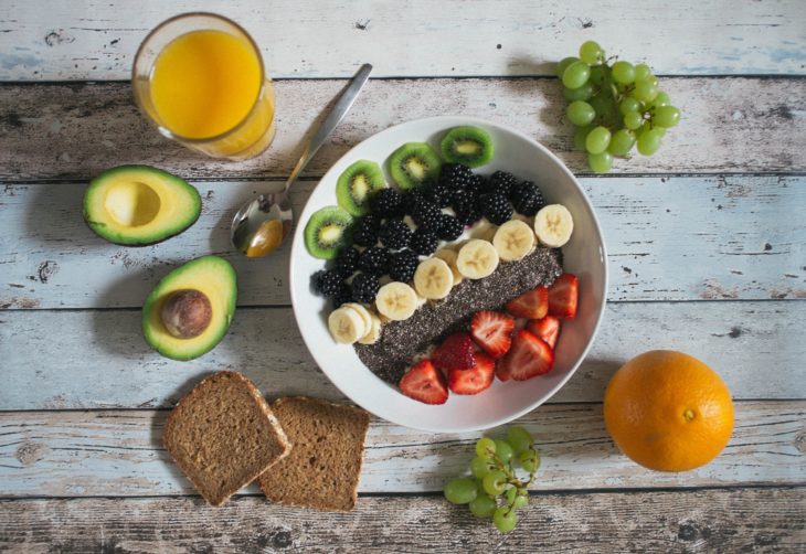 Frutas y verduras comida saludable