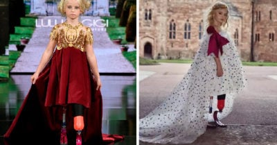 Rompe con los esquemas de la Semana de la Moda en París al modelar con prótesis