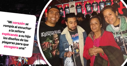 Una madre llevó a su hijo ciego al concierto de Iron Maiden en México