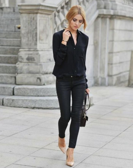outfit color negro