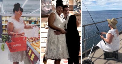 Su vestido de boda fue tan costoso que ahora lo usa todos los días