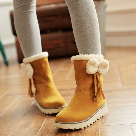Botas afelpadas para niña clearance