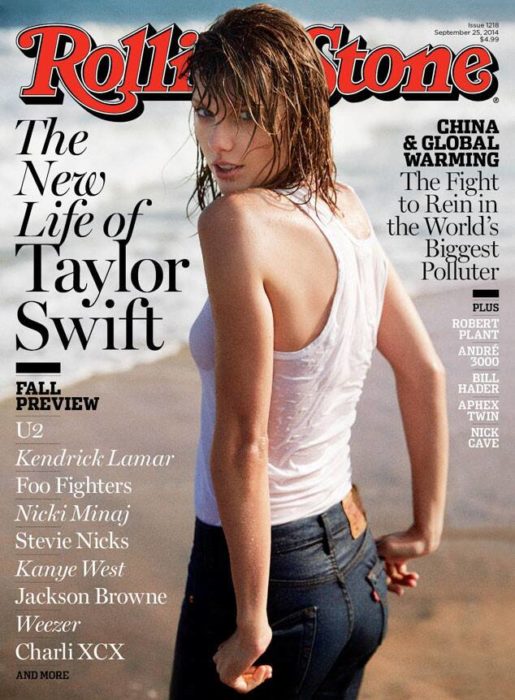 Taylor Swift en la portada de la revista Rolling stone 