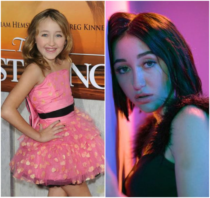 Noah Cyrus 10 años antes y después