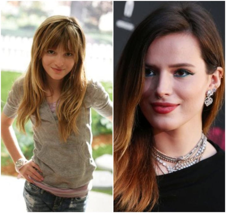 Bella Thorne 10 años antes y después