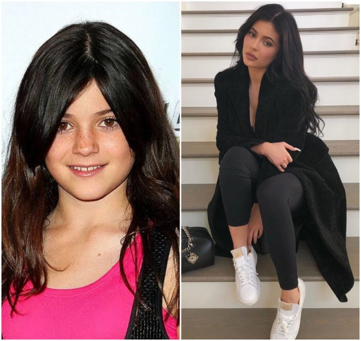 Kylie Jenner 10 años antes y después
