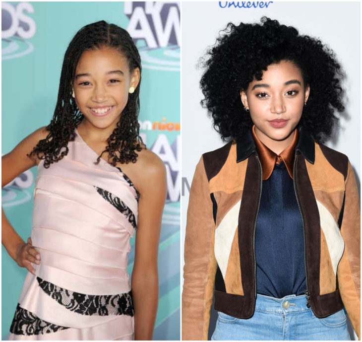 Amandla Stenberg 10 años antes y después