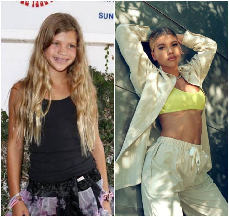 Sofia Richie 10 años antes y después