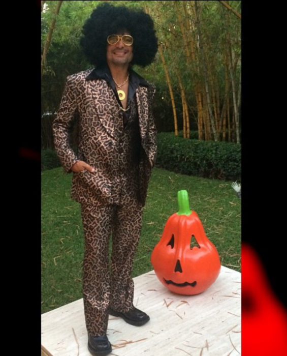 Chayanne disfrazado para Halloween