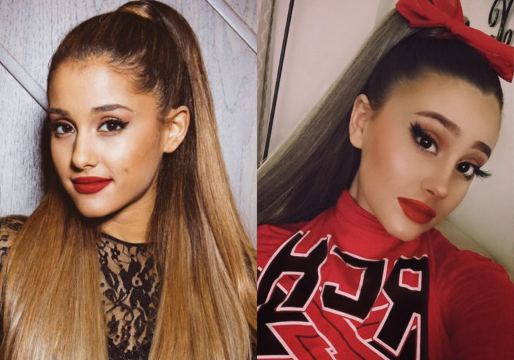 Paige Niemann, la doble de Ariana Grande; doppelgänger, cosplay de video Thank u, next