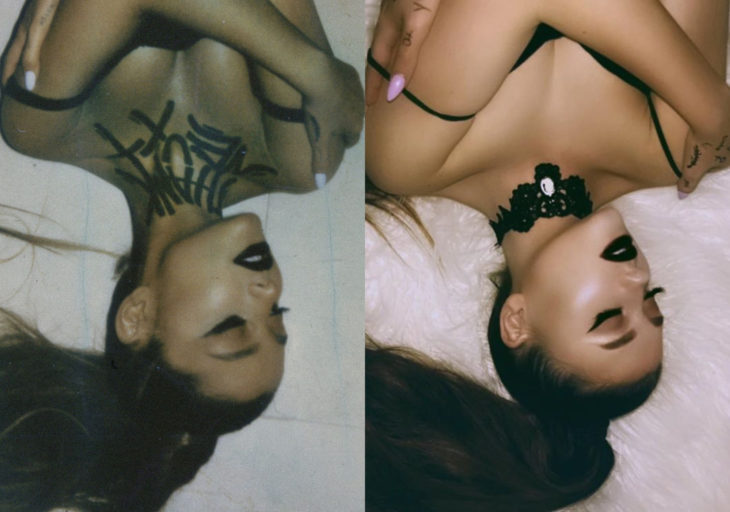 Paige Niemann, la doble de Ariana Grande; doppelgänger, portada del disco Thank u, next