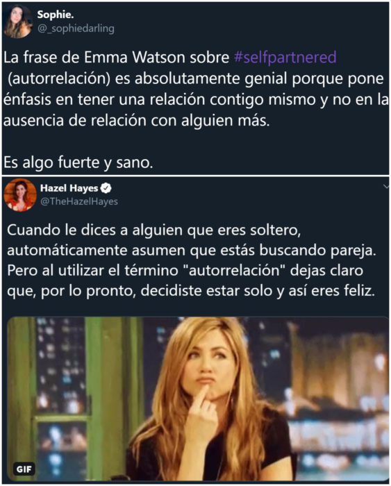 Emma Watson habla sobre tener una relación con ella misma o autorrelación