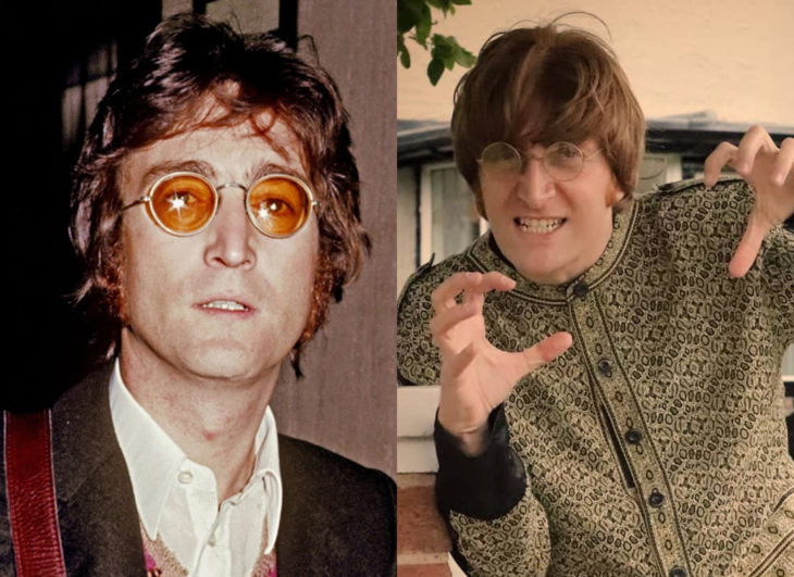 Famosos y sus doppelgängers; John Lennon de The Beatles