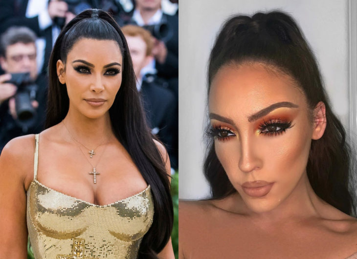 Famosos y sus doppelgängers; Kim Kardashian