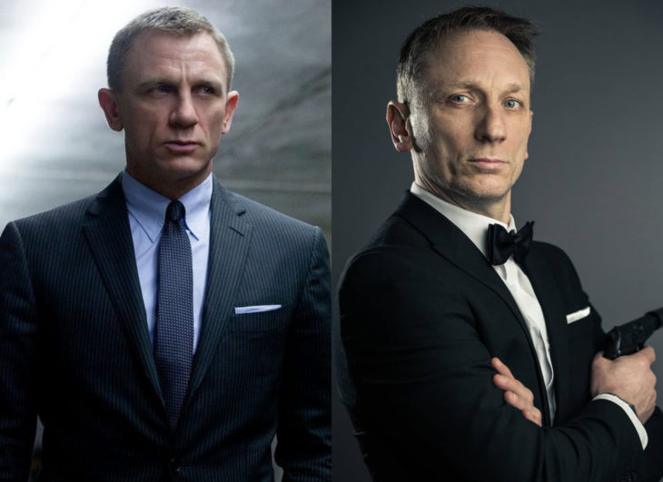 Famosos y sus doppelgängers; Daniel Craig como James Bond