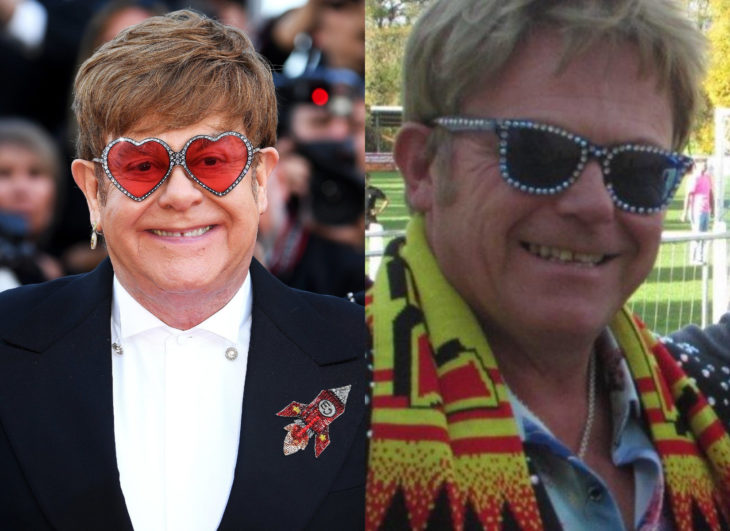 Famosos y sus doppelgängers; Elton John