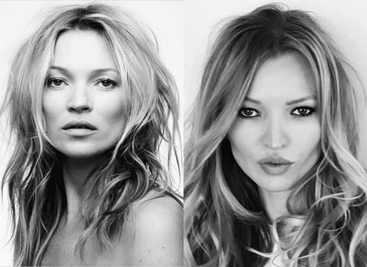 Famosos y sus doppelgängers; Kate Moss