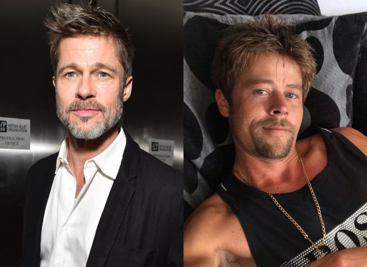 Famosos y sus doppelgängers; Brad Pitt