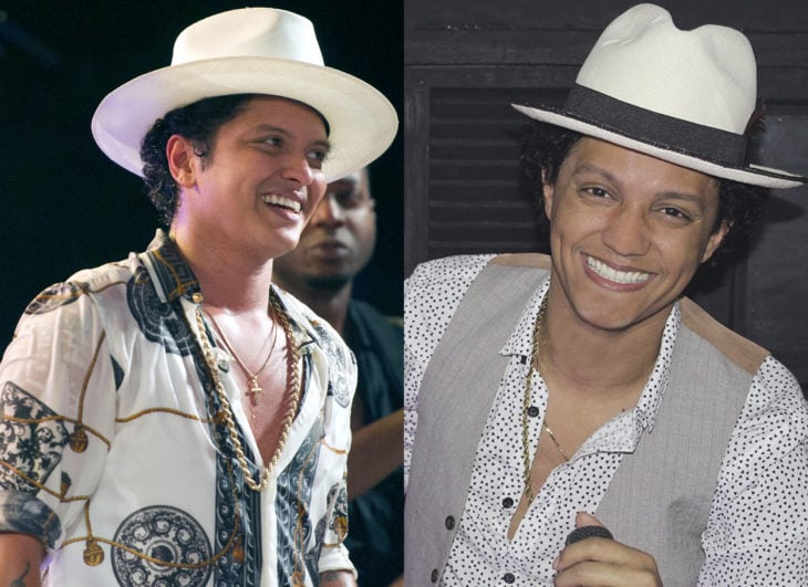 Famosos y sus doppelgängers; Bruno Mars