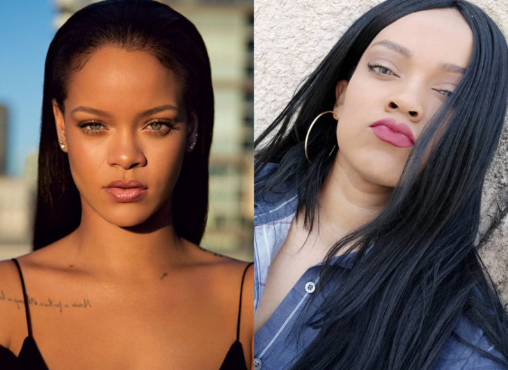 Famosos y sus doppelgängers; Rihanna