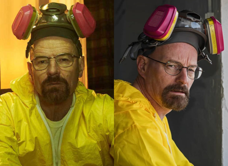 Famosos y sus doppelgängers; Walter White como Heisenberg en Breaking Bad