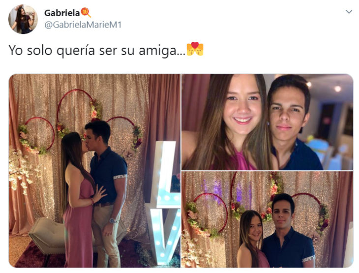 Historia en Twitter con el hastag Yo solo quería, de parejas que se conocieron de manera inusual