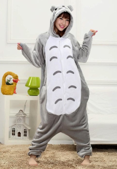 Kigurumis; pijama estilo mameluco calientita de Mi vecino Totoro