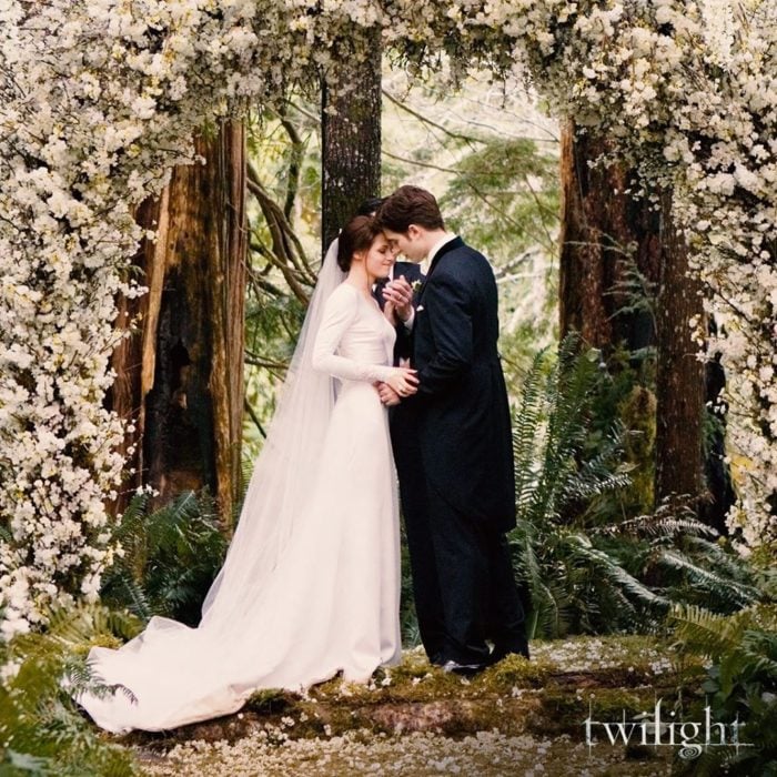 Escena de la película Crepúsculo el día de la boda de Bella y Edward 