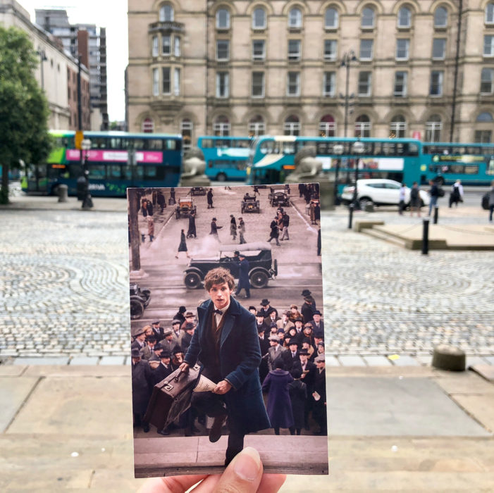 Andrea David viaja fotografiando locaciones de películas; Animales fantásticos y dónde encontrarlos, Newt Scamander, Eddie Redmayne