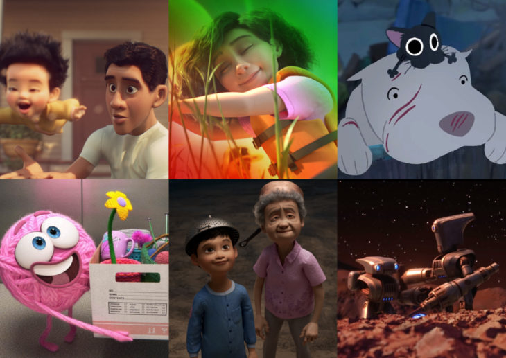 Cortometrajes de Disney-Pixar; Float, Purl, Kitbull, Smash and Grab, Wind, Loop