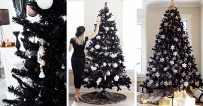 15 Árboles negros para las chicas dark que aman la Navidad