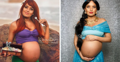 Fotógrafa convierte a futuras mamás en hermosas princesas Disney