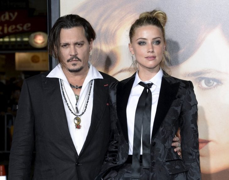 Johnny Depp y Amber Heard en la premier de la película la chica danessa 