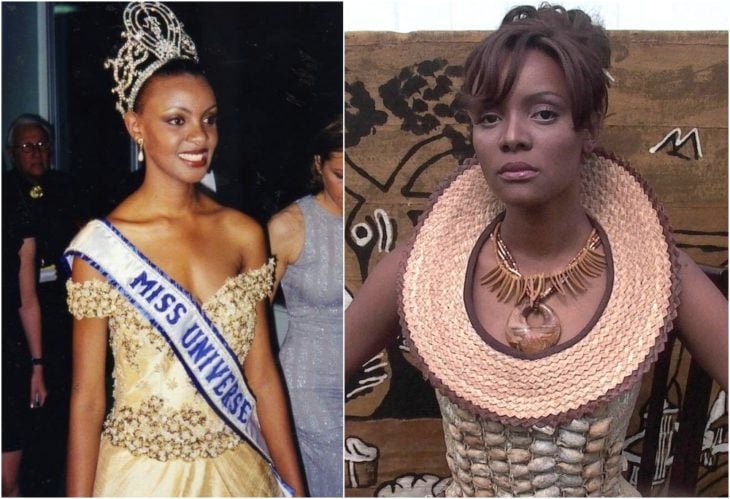 Mpule Kwelagobe Miss Universo antes y ahora