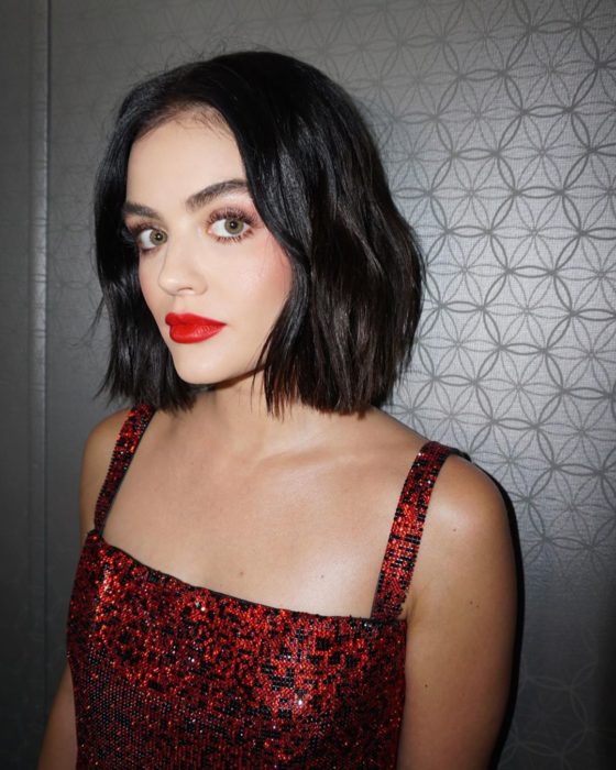 Lucy Hale con corte bob