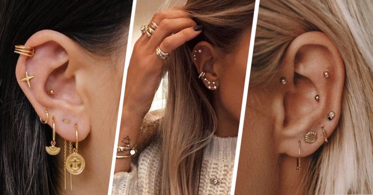 13 Pruebas de que el 'cluster piercing' es la tendencia del año