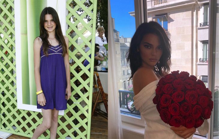 Comparación de Kendall Jenner primer episodio de la serie vs actualmente 
