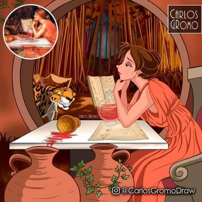 Dibujos de Carlos Gromo, Disney, Jane de Tarzan