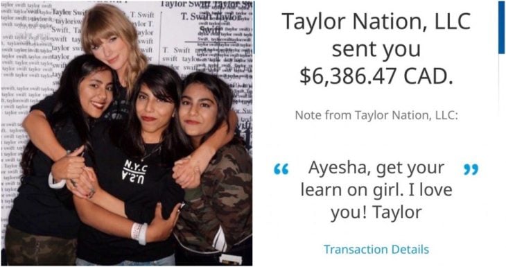 Taylor Swift paga la matricula escolar de una de sus fans