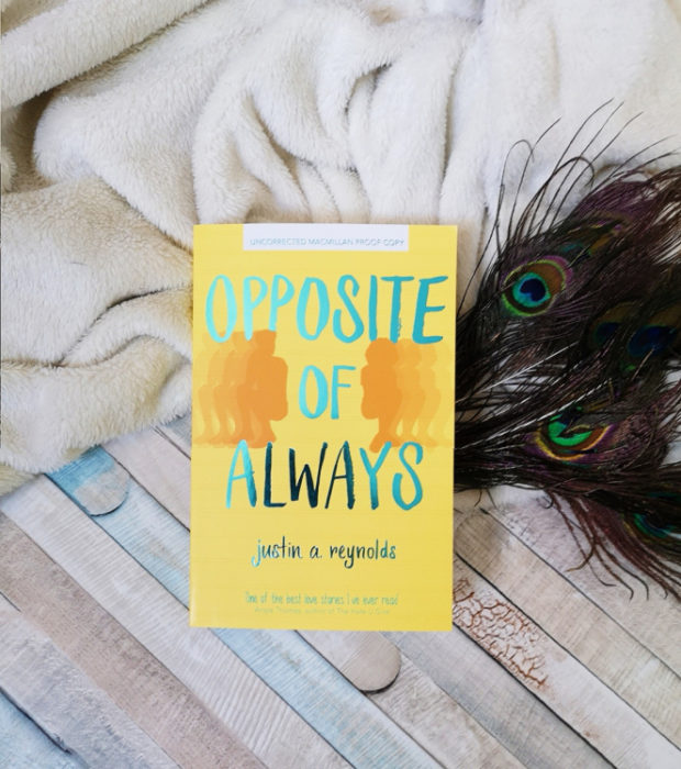 Portada del libro Opposite of Always de Justin A. Reynolds. 